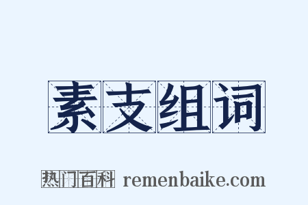 素支组词是什么意思的图片
